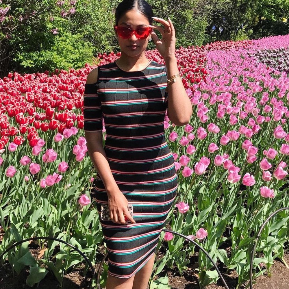 Boohoo striped dress ONLY WORN ONCE